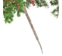Shiny Christmas Ornaments for Christmas Tree, Glitter Christmas Tree Decorations | Glitter Stick Branches for Christmas Tree Decoration,Glitter Berry Stem Pendant for Christmas Tree Decoration,Glitter