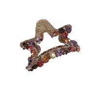Shiny Crystal Star Shaped Hair Claw Clips for Women Girls, Bling Small Hair Jaw Clip, Non Slip Barrettes, Strong Hold Hair Clamps Decoration Hair Accessories (Multi-Color)