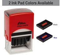 Shiny Date Stamp Self Inking with Checked by Text Ofiice Stationery Rubber Stamper S-827D
