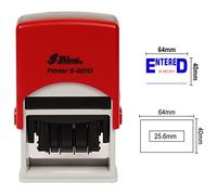 Shiny Date Stamper Self Inking with Entered Text Ofiice Stationery Rubber Stamp S-829D