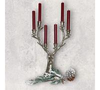 Shiny Deer Deer Head Antler Candle Holder Chandelier Aluminum Nickel 50cm NEW