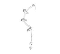 Shiny Ear Cuff Wrap Left Ear Clip Earrings Devils Fan Ear Bone Clip Hook Single Halloween Earrings Teen Cuff for Women Girls Teen Cuffs Non Piercing, フリーサイズ