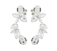 Shiny Flower Dangle Drop Earrings For Women Designer Wedding Party Accessories size 6.7 * 2.9cm/412