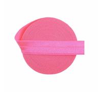 Shiny Fold Over Elastic 5/8" 15mm Solid Spandex Satin Band Hair Tie Headband Hair Tie Underwear Dress Sewing Trim-Passion Fruit-15mm-5 Yards