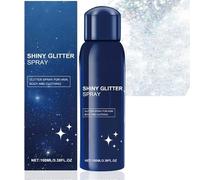 Shiny Glitter Spray 100ml for Hair Clothing Quick-Dry Long-Lasting Sparkle Mist - Face Skin Shimmer for Festival Party Stage Makeup Smooth Feel Non-Sticky Formula Easy to Apply Washable Glitter