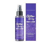 Shiny Glitter Spray Body - Silver 100 ml Skin-Friendly Shimmer Effect, Sparkling Makeup for the Face, Cosmetic Hair Spray with Glitter | Radiant Finish for the Next Festival