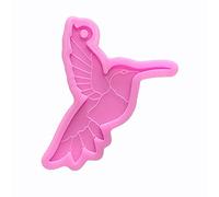 Shiny Glossy Animal Hummingbird Shape Silicone Molds for DIY Craft Keychain Polymer Clay Mold Epoxy Pendant Resin Crafting Making Backpack Cake Decor Fondant Mould