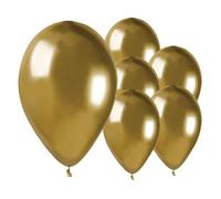 Shiny Gold Bio Latex Balloons 33cm / 13 in - Pack of 50