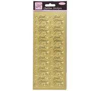 Shiny Gold Foil Thank You Greeting Labels Stickers for Cards, Craft and Decoration