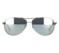 Shiny Gunmetal/Blue with Silver Polarised Mirror / 61