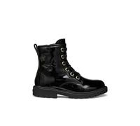 Shiny leather ankle boots for girls Geox Shaylax Noir 32