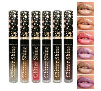 Shiny Lip Gloss - 6-Color Glitter Lip Glaze 2.5ml - Beauty Makeup Set High Shine Liquid Lipstick for Women Girls Work Date Travel Wedding Holiday Birthday Vacation Home