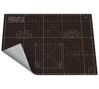 Shiny Merry Self Healing Cutting Mat A2 18"x24" - Double Sided 5-Ply Craft Mat for Sewing, Quilting, Fabric, Scrapbooking - Black/Gray