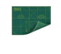 Shiny Merry Self Healing Cutting Mat A2 18"x24" - Double Sided 5-Ply Craft Mat for Sewing, Quilting, Fabric, Scrapbooking - Green/Green