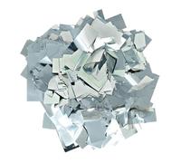 Shiny Metallic Confetti Rectangles, Silver Color - Ultimate Confetti Fluttering Foil Paper for Confeti Cannon and Launcher Use, Table Decorations, and More (20 Handfuls per Bag, 1 lb)