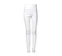 Shiny Metallic Leggings for Women - Liquid Look Disco Pants, Ladies 80s Retro Metallic Shiny Wet Look Leggings,Stretchy Full-Length Fancy Dress Outfit for Disco, Party, Festival, Dance White