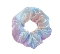 Shiny Metallic Scrunchies for Girls, 16Pieces Hair scrunchies for Women Elastics Ponytail Holder Hair bands Teenage Girls Hair Accessories Gift (Colour 1,16)