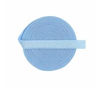 Shiny Non-Foldover Elastic 3/8" 10mm Solid Spandex Satin Band Headband Bra Strap Lingerie DIY Sewing Trim 2 5 10 Yard-Placid Blue-10mm-2 Yards