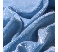 Shiny PET Film Fabric 1.5m Soft DIY Material(light blue)