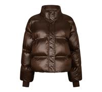 Shiny Puffer Jacket - Dark Brown - female - Neo Noir - Winter Jackets - Brown - M - Jackets M