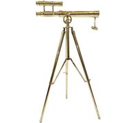 Shiny Pure Brass Telescope Spyglass Maritime Double Barrel Solid Vintage with Beautiful design Brass Adjustable Tripod Stand