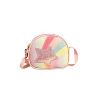 Shiny Rainbow Sand Messenger Bag For Girls Cute Crossbody Purse Lightweight Small Shoulder Bag Ideal For Daily Use And Outdoor Travel (One Size)
