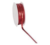 Shiny Red Lurex Ribbon 6mm x 1 Metre Cut from roll