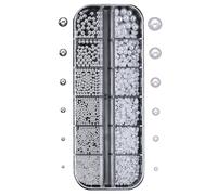 Shiny Resin Pearl Decorative Nails Durable Craft Easy Application Professional Manicure Accessories Semi Round Nail Charms