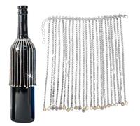 Shiny Rhinestone Bottle Decor - Adjustable Pendants for Champagne, Whiskey, Wine Bottles, Adds for Weddings, Holidays, Birthdays, Parties, Home Decor, Offices, Dorms, Apartments, Special Event