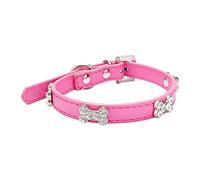 Shiny Rhinestone Pet Collars for Dogs Jewelry Style Dog Chains Stylish Accessories for Small and Medium Breeds Trendy Bling Pet Fashion (A, L)