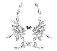 Shiny Rhinestone Shoe Buckles 1 Pair Detachable Bridal Wedding Shoes Decoration Clips for High Heels Accessories