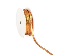 Shiny Rose Gold Lurex Ribbon 6mm x 1 Metre Cut from roll