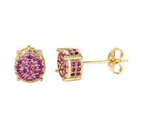 Shiny Round Cubic Zirconia Earrings Exquisite and Beautiful Accessories that will suit everyone and add charm. Kingdom Hearts Earrings, one size, Zinc alloy, No Gemstone