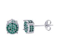 Shiny Round Cubic Zirconia Earrings Exquisite and Beautiful Accessories that will suit everyone and add charm. Kingdom Hearts Earrings, one size, Zinc alloy, No Gemstone