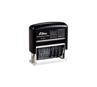 Shiny S-312 Self-Inking Dial-a-Phrase Date Stamp 12 Phrases 3.8mm Character Height