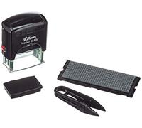 Shiny S-882 Self-Inking DIY Text Stamp Upto 3 Lines of Text 4mm Character Height,Blue