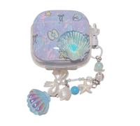 Shiny Shell Pattern Accessories Headphone Earphone Protective Cover Case for Huawei FreeBuds SE 3 with Pendant