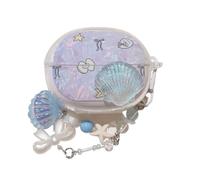 Shiny Shell Pattern Accessories Headphone Earphone Protective Cover Case for Lenovo Thinkplus LP5 Pro with Pendant