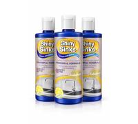 Shiny Sinks Cream Sink Cleaner 250ml (Pack of 3) - Powerful Formula for Ceramic, Stainless Steel & Granite - Lemon Fragrance - Removes Grease, Limescale & Stains