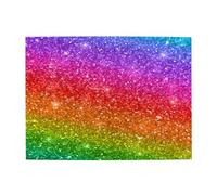 Shiny Sparkles Rainbow Colors Glitter,500 Pieces Puzzles for Adults-Wooden Jigsaw Puzzle for Adults Elderly