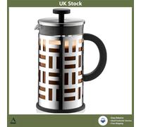 Shiny Steel Frame French Press Coffee Maker 8 Cup 1.0 L 34 oz