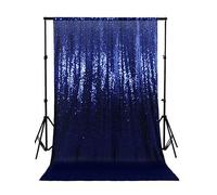 ShinyBeauty 4FTx7FT Sequin Backdrop Curtain with Rod Pocket - Glitter Photography Background for Weddings, Party Decor & Holiday Photo Booths