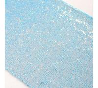 ShinyBeauty Aqua Blue Sequin Table Runner 30x180cm 1Pack Table Runners 72 Inches Long Iridescent Aqua Glitter Table Runner Rustic Party Wedding Decor