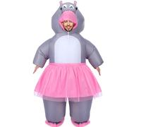 ShinyMatch Halloween Inflatable Costumes Inflatable Hippo Costume for Adult Blow up Halloween Cosplay Party Dressed up for Men Women