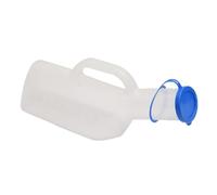 SHINYPASING 1000ml Large Capacity Male Urinal Pot with Lid, Portable Plastic Patient Nursing Urinal Bottle for Elderly and Pregnant Women, Easy to Carry for Travel and Home Use