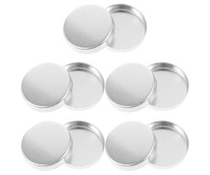SHINYPASING 10pcs Empty Makeup Tray Eyeshadow Pan Empty 0.5g Aluminum Reusable Portable Silver Lightweight Simple Stylish for Travel DIY Eyeshadow Female Friends Female Family Members