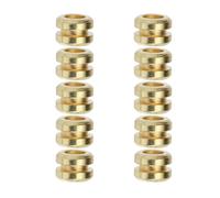 SHINYPASING 10pcs Guitar String Beads Zinc Alloy Wooden Guitar String Part Smooth Refitting Accessory Golden Finish for Folk Repair