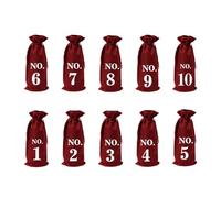 SHINYPASING 10pcs Jute Wine Bottle Drawstring Bags Set for 750ml Wine Bottles Elegant and Creative Pouches Suitable for Banquets and Thanksgiving Party Supplies