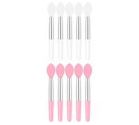 SHINYPASING 10pcs Mini Lip Brush Silicone Lipstick Applicator Makeup Tool Portable Lip Gloss Brush for Travel Use