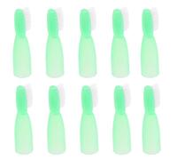 SHINYPASING 10pcs Portable Small Toothbrushes with Short Handle Design and Nylon Bristles for Prison Use, Lightweight Plastic Mini Toothbrush Travel Essentials for Inmate Oral Care